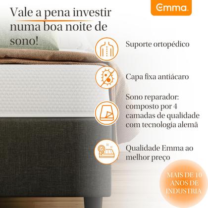 Imagem de Colchão Casal Emma One Plus - Firme e Ortopédico com 10 anos de garantia