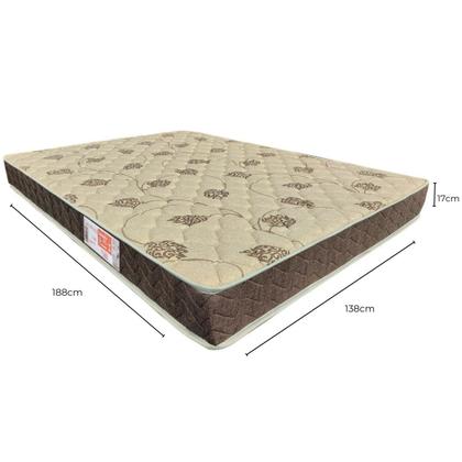 Imagem de Colchão Casal Espuma Comfortpedic Line D33 17x138x188cm Orthoflex Bege/Marrom