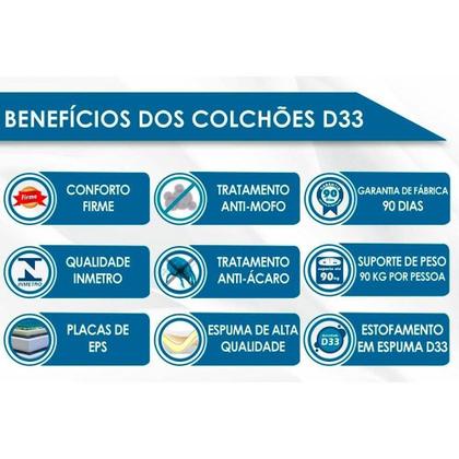 Imagem de Colchão Casal Espuma D33 ComfortPedic Black (138x188x30) - Orthoflex