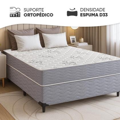 Imagem de Colchão Casal Espuma D33 Ortopédico Piemonte 138x188x23cm - Maestro Colchões