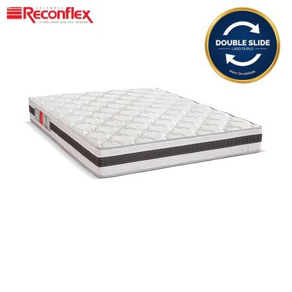 Imagem de Colchão Casal Espuma D45 Reconflex Max Saúde Premium Selado Double Side Tecido Malha ate 150kg 188x138x20
