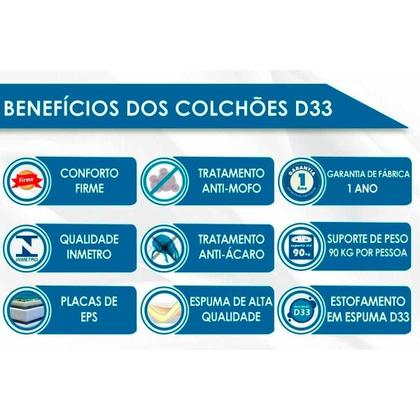 Imagem de Colchão Casal Espuma Probel Ortopédico D33 PróIntense 138X188X18