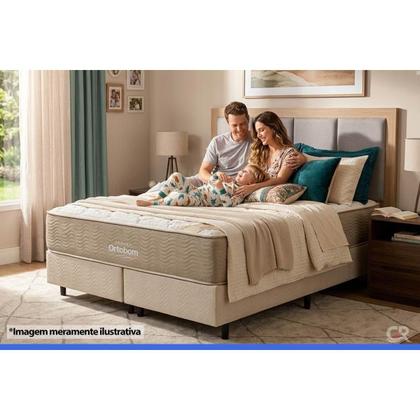 Imagem de Colchão Casal Espuma Viscomemory OrtoPillow (138x188x28) - Ortobom