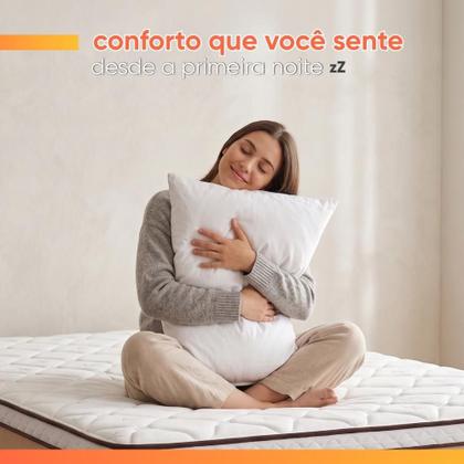 Imagem de Colchão Casal Gazin Maximus Molas Ensacadas 138x188x24cm - Suporta até 120Kg por Pessoa