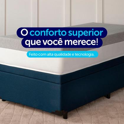 Colchão Casal Guldi Dream Mola Ensacada (30x138x188) Cinza e Branco Imagem de Colchão Casal Guldi Dream Mola Ensacada (30x138x188) Cinza e Branco
