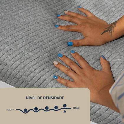 Imagem de Colchão Casal Guldi Dream Mola Ensacada (30x138x188) Cinza e Branco