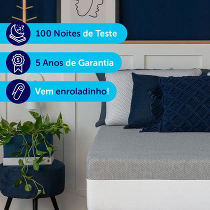 Colchão Casal Guldi Dream Mola Ensacada (30x138x188) Cinza e Branco Imagem de Colchão Casal Guldi Dream Mola Ensacada (30x138x188) Cinza e Branco