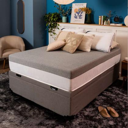 Colchão Casal Guldi Dream Mola Ensacada (30x138x188) Cinza e Branco Imagem de Colchão Casal Guldi Dream Mola Ensacada (30x138x188) Cinza e Branco