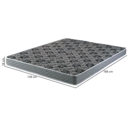 Imagem de Colchão Casal Hellen Proconfort D33 100% espuma 138 cm largura e 16 cm de altura Cinza