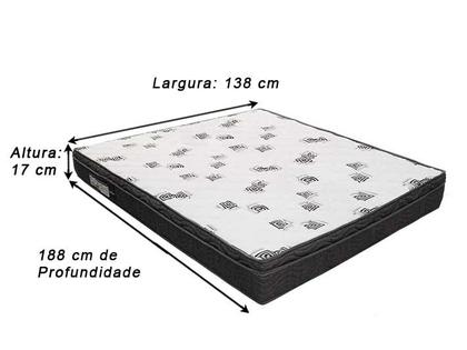 Colchão Casal Light Ortopillow 17X188X138 Ortobom - Alpoim Imagem de Colchão Casal Light Ortopillow 17X188X138 Ortobom