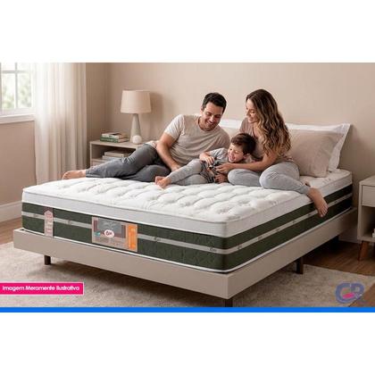 Imagem de Colchão Casal Molas Bonnel Silver Star Air Euro Pillow (138x188x32) - Castor