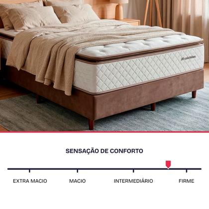 Imagem de Colchão Casal Molas Ensacadas Alto 138x188cm Premium Sleep BF Colchões
