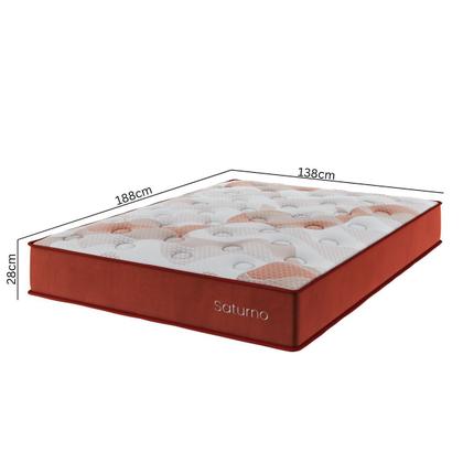 Imagem de Colchão Casal Molas Ensacadas Saturno 138x188x28cm Cobre - Casa Giulia