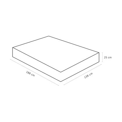 Imagem de Colchão Casal Ortobom Airtech Molas Ensacadas Pocket 138x188x25cm Ortopillow Bege Suporta 240kg D26 Firme