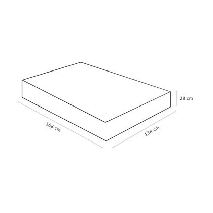 Imagem de Colchão Casal Ortobom Ortop D33 138x188x28cm Airtech 1.0.0 Cinza/Grafite/Branco
