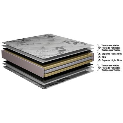 Imagem de Colchão Casal Ortopédico 138x188x32 Double Face Espuma D45 Cinza