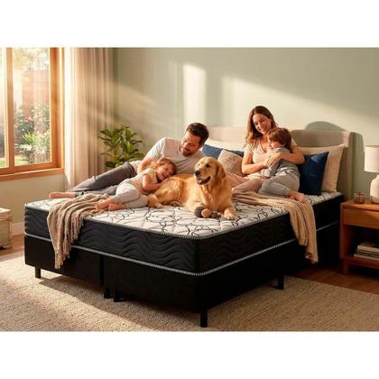 Imagem de Colchão Casal Ortopédico D45 / EP Anatômico Airtech 150 OrtoPillow (138x188x28) - Ortobom