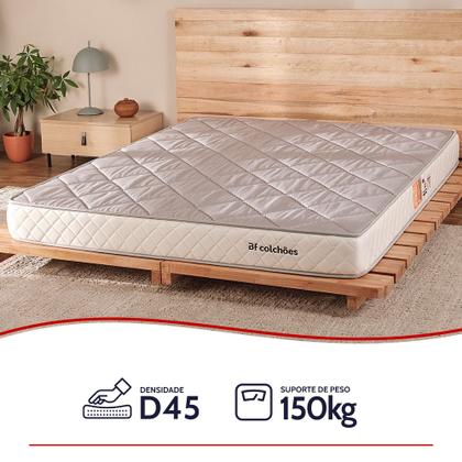 Colchão Casal Ortopédico de Espuma D45 a Vácuo 138x188cm BF Colchões Imagem de Colchão Casal Ortopédico de Espuma D45 a Vácuo 138x188cm BF Colchões
