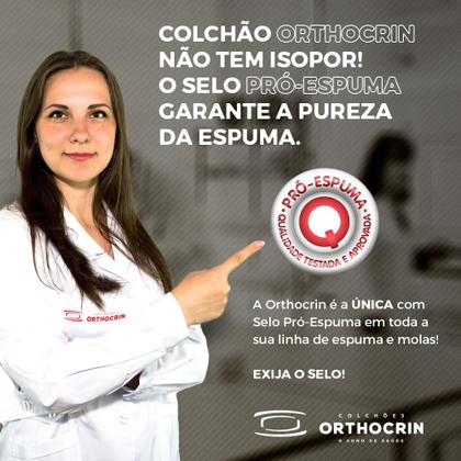 Imagem de Colchão Casal Ortopédico Espuma D20 Orthocrin Cristal D20 128x188x16 Medida Especial Tecido Antialérgico Conforto Firme