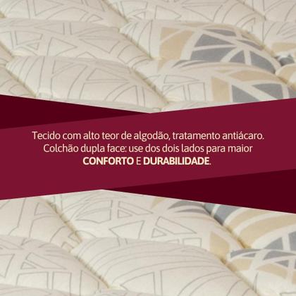 Imagem de Colchão Casal Ortopédico Espuma D45 Orthocrin Cristal 138x188x18 Alto Suporte Conforto Firme Alto Suporte Tecido Antialérgico