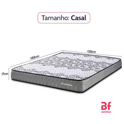 Imagem de Colchão Casal Ortopédico Firme Sleep Time 138x188 BF Colchões