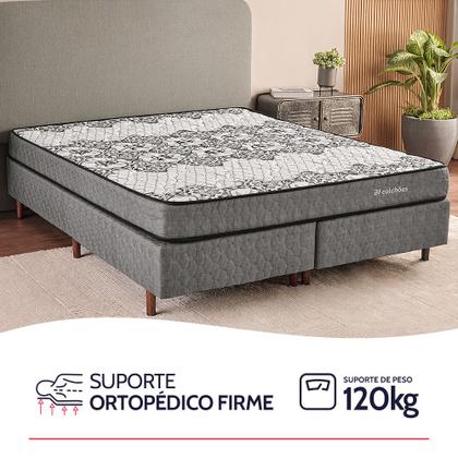 Imagem de Colchão Casal Ortopédico Firme Sleep Time 138x188 BF Colchões