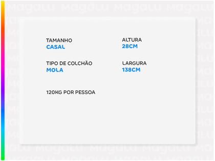 Imagem de Colchão Casal Plumatex de Mola Ensacada