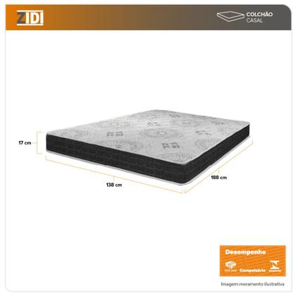 Imagem de Colchão Casal San Francisco Ortopédico Espuma D33 138x188x17cm