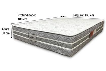 Colchão Casal Texture 30X188X138 Paropas - Alpoim Imagem de Colchão Casal Texture 30X188X138 Paropas