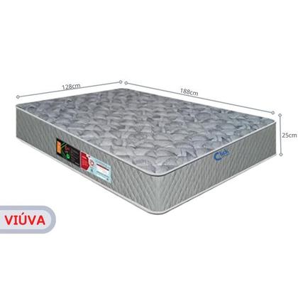 Imagem de Colchão Castor Espuma D33 Sleep Max Viúva 128x188x25  Linha Firme de Alto Padrão  Conforto Suporte e Durabilidade Premium