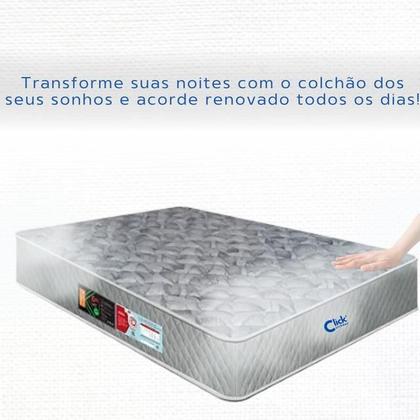 Imagem de Colchão Castor Espuma D33 Sleep Max Viúva 128x188x25  Linha Firme de Alto Padrão  Conforto Suporte e Durabilidade Premium