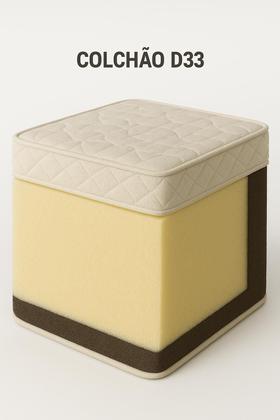 Imagem de Colchão D45 128x188x24 - Lateral Vinho PREMIUM