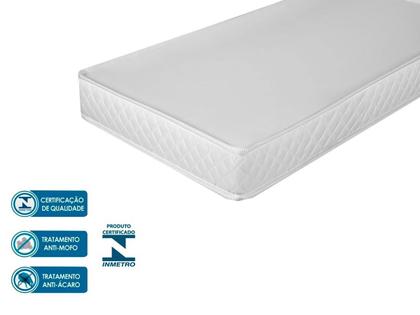 Imagem de Colchão De Berço Portatil Bebe 130x60 Espuma Baby Nacional Quarto Criança Crescer Poliéster Cama Moises