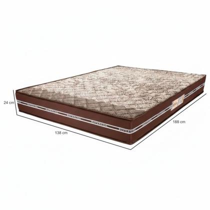Imagem de Colchão de casal largura 138 cm Ortho D45 Style 100% espuma altura de 24 cm até 150 Kilos Marrom