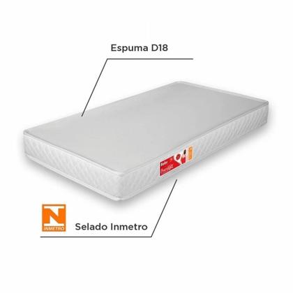 Imagem de Colchão de Espuma D-18 para Berço Prorelax 70x130x10cm - Prorelax
