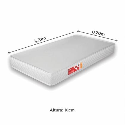 Imagem de Colchão de Espuma D-18 para Berço Prorelax 70x130x10cm - Prorelax