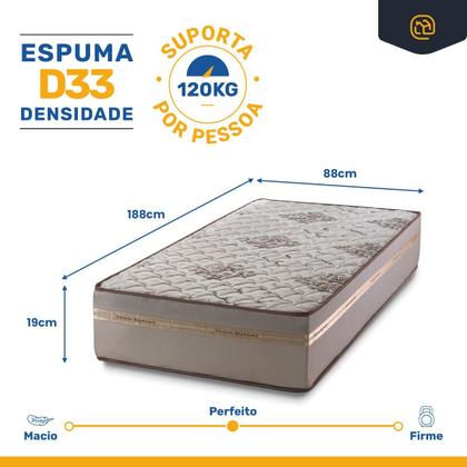 Imagem de Colchão de Espuma D33 One Face Millenium Solteiro 88 cm