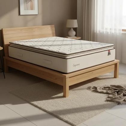 Imagem de Colchão de Molas Ensacadas Pillow Top Supreme Lux Casal 138 cm