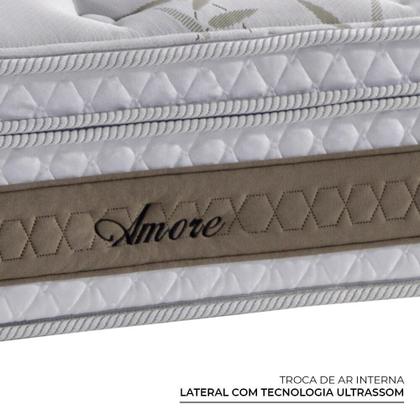 Imagem de Colchão de Molas Ensacadas Viúva Herval Amore, 28x128x188 cm