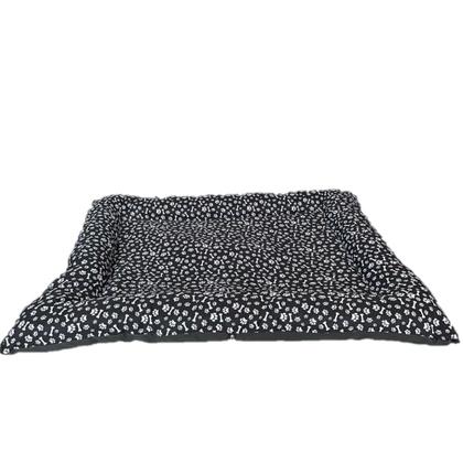 Imagem de Colchão de Pet Animal Grande Porte Preto Cama Lavável 100cm