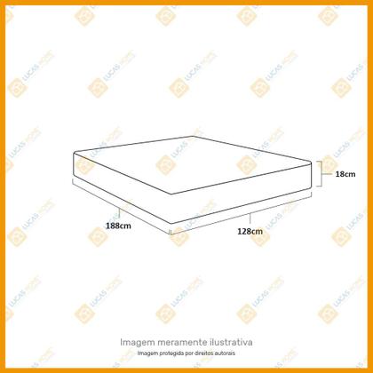 Imagem de Colchão de Viúva D33 - Ortobom - ISO 100 - 128x188x18cm