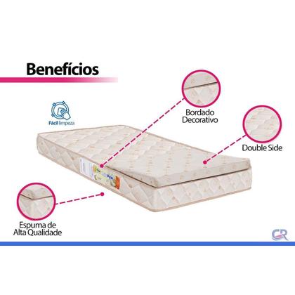 Imagem de Colchão do Bebê D18 Baby Rampa Anti-Refluxo Berço - 70x130x10 - Polar