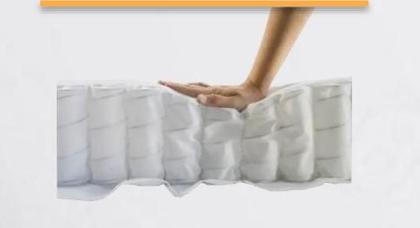 Imagem de Colchão Dual Dream Molas Ensacadas Individualmente SOLTEIRO