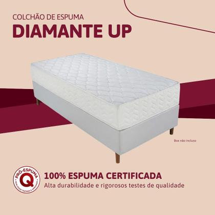 Imagem de Colchão Espuma D45 King Orthocrin Diamante Up 193x203x25 Alto Suporte Tecido Antialérgi co