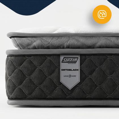 Imagem de Colchão Gazin de Espuma D28 Pillow Top Ortoblack Queen 158cm
