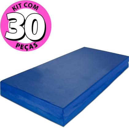 Imagem de Colchão Hospitalar Impermeável kit com 30 de Espuma D28 88x188x12cm BF Colchões