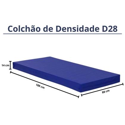 Imagem de Colchão Hospitalar Impermeável material sintético D28 14cm Altura