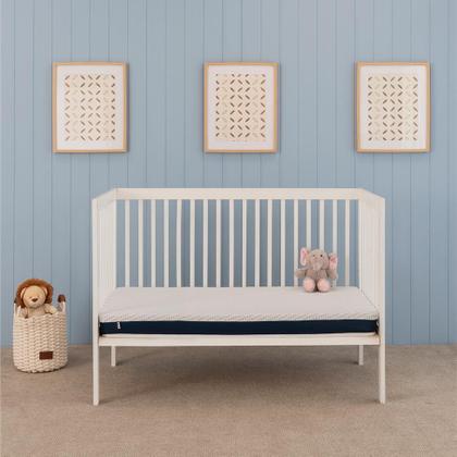 Imagem de Colchão Infantil Guldi Baby D20 (10x70x130) Branco e Azul