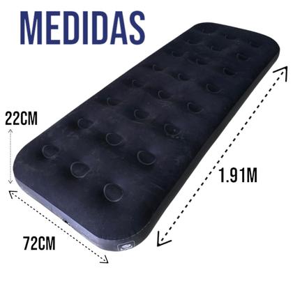 Imagem de Colchão Inflável Aveludado Conforto e Resistência em um Só Produto