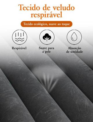 Imagem de Colchão Inflável Carro Extensor 2 Travesseiros 2 Apoio Cinza